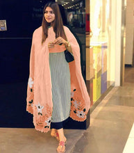 Load image into Gallery viewer, Bollywood Style Designer Taffeta Silk With 5 Layer Designer Lehenga And Velvet Blouse