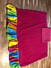 Load image into Gallery viewer, Bollywood Style Designer Taffeta Silk With 5 Layer Designer Lehenga And Velvet Blouse