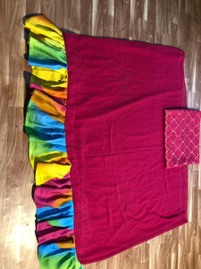 Bollywood Style Designer Taffeta Silk With 5 Layer Designer Lehenga And Velvet Blouse