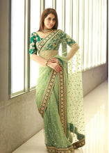 Load image into Gallery viewer, Bollywood Style Designer Taffeta Silk With 5 Layer Designer Lehenga And Velvet Blousebollywood St