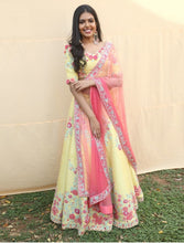 Load image into Gallery viewer, Bridal Maroon Pure Silk Heavy Glitter + Sequence Work With Engaging Lahengha Choli