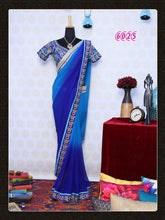 Load image into Gallery viewer, Indian Wedding Ethnic Designer Rich Pallu Banarasi Silk Jaquard Saree With Running Blouse