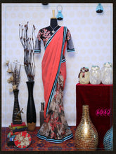 Load image into Gallery viewer, Indian Wedding Ethnic Designer Rich Pallu Banarasi Silk Jaquard Saree With Running Blouse