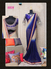 Load image into Gallery viewer, Indian Wedding Ethnic Designer Rich Pallu Banarasi Silk Jaquard Saree With Running Blouse