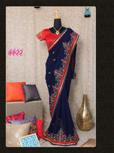 Load image into Gallery viewer, Indian Wedding Ethnic Designer Rich Pallu Banarasi Silk Jaquard Saree With Running Blouse
