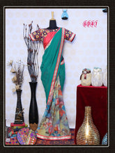 Load image into Gallery viewer, Indian Wedding Ethnic Designer Rich Pallu Banarasi Silk Jaquard Saree With Running Blouse