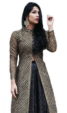 Load image into Gallery viewer, Gorgeous Black Silk Saree Heavy Embriodery Lace With Latkan